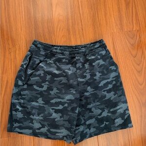 lululemon athletica lined Dark Camo Athletic Shorts